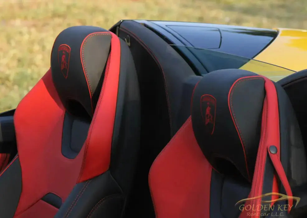 Hire Lamborghini Huracan Evo Spyder 2023 with Driver - Golden Key Rent Car LLC