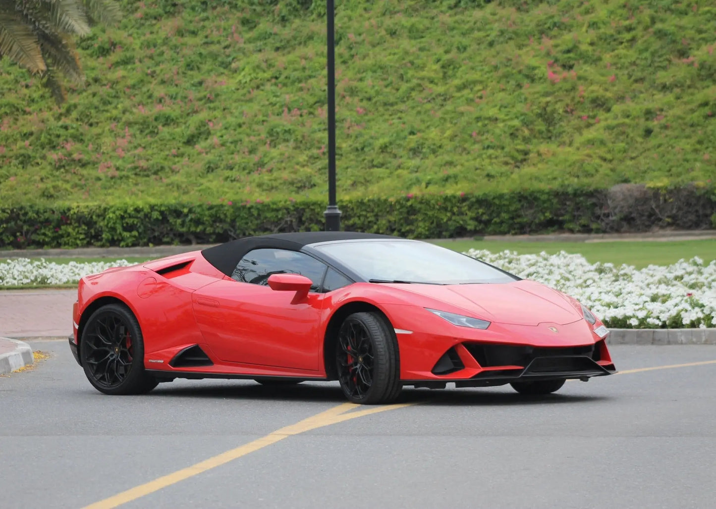 Lamborghini Huracan Evo Spyder Red 2023 or similar - Golden Key Rent Car LLC