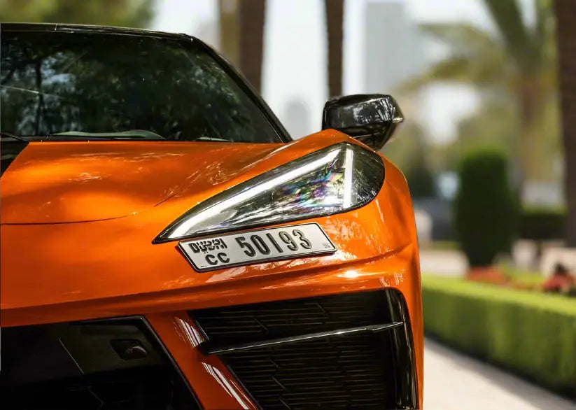 Rent Corvette Orange 2025 Golden Key Rent Car LLC