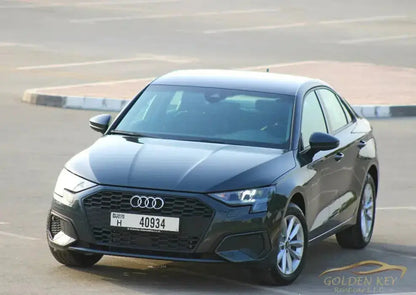 Dubai Airport Transfer - With Audi A3 2023 - Golden Key Rent Car LLC