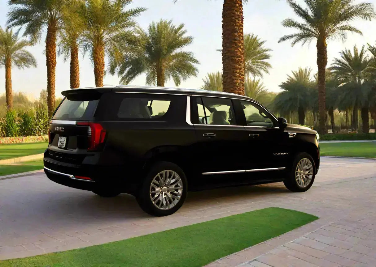 Dubai Airport Transfer - With GMC Yukon 2025 Golden Key Rent Car LLC