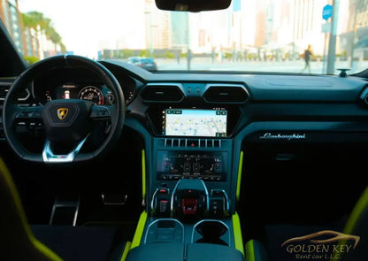 Dubai Airport Transfer - With Lamborghini Urus 2022 - Golden Key Rent Car LLC