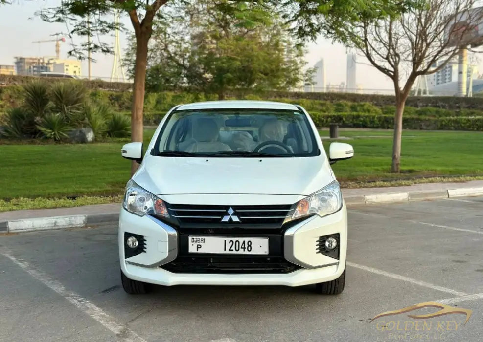 Dubai Airport Transfer - With Mitsubishi Attrage 2024 - Golden Key Rent Car LLC
