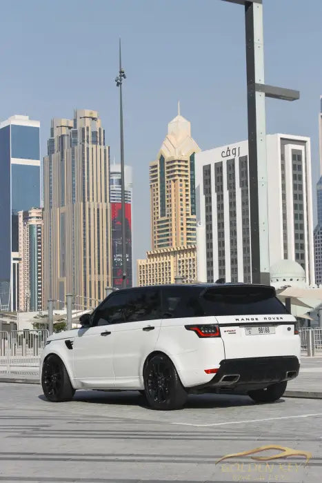 Dubai Airport Transfer - With Range Rover Sport V8 2020 - Golden Key Rent Car LLC