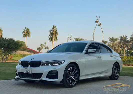 Hire Bmw 330I White 2020 with Driver - Golden Key Rent Car LLC