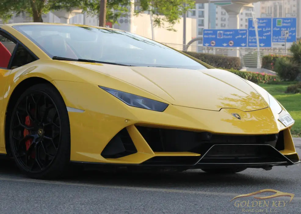 Hire Lamborghini Huracan Evo Spyder 2023 with Driver - Golden Key Rent Car LLC